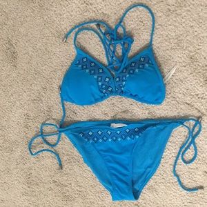 Blue bikini